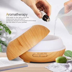 Difusor de Aroma con Acabado Madera, Humidificador de 400 ml con Luz LED para Uso en Hogar y Oficina - Product Image 3