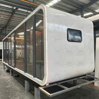 Maisons préfabriquées luxueuses en conteneur à structure en acier mobile préfabriquée en forme de dosette à utiliser comme kit de cabine Apple de bureau à vendre