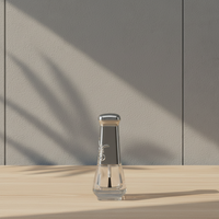 N2073 Bouteille de vernis à ongles transparente en verre de 12 ml de la marque YALI, impression à chaud, forme cylindrique, bouchon à vis, pinceau