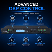 Processeur de système audio numérique 3.6SP, haut-parleur numérique audio professionnel, égaliseur, effet sonore pour concert/spectacle sur scène