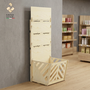 Présentoir en bois ultrafin, fabriqué en italie Support de sport, jouets et produits, à hauteur réglable Conçu pour <span class=keywords><strong>les</strong></span> magasins et <span class=keywords><strong>les</strong></span> supermarchés, tout nouveau modèle - Product Image 3