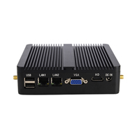 Mini PC industriel sans ventilateur Intel N2830 double LAN, boîtier métallique, mini serveur embarqué pour l'automatisation OEM ODM
