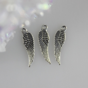 200 Uds China fábrica antigua pluma mágica ala de Ángel dijes colgantes para joyería artesanía hacer encontrar - Product Image 3