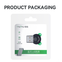 Adaptador USB VegGieg al por Mayor con Chipset RTL8673, Dongle Inalámbrico de Largo Alcance de 30M, Receptor Transmisor, Plug and Play