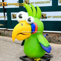 Mijn Dino XJ307 Restaurant Decor Animatronic Dier Vogels Papegaai Voor Verkoop