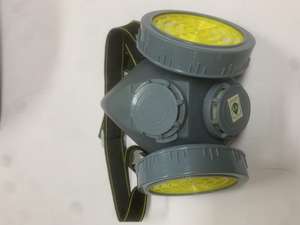 หน้ากากกรองฝุ่นหน้ากากซิลิโคนครึ่งหน้าแบบใช้ซ้ำได้หน้ากากกรองฝุ่นสำหรับพ่นสีฝุ่นและสารเคมีสำหรับใช้ในการเชื่อมพ่นทราย - Product Image 6