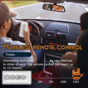 ไฟตกแต่งรถยนต์รูปนิ้วกลาง สภาพใหม่ สำหรับติดตั้งที่กระจกรถยนต์ - Product Image 5