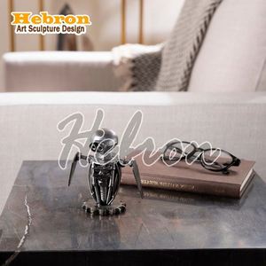 งานศิลปะโลหะเชิงนามธรรมที่สร้างสรรค์สำหรับตกแต่งห้องนั่งเล่น<span class=keywords><strong>ตู้</strong></span>วางทีวี & โมเดลเครื่องประดับโลหะงานฝีมือบนโต๊ะ - Product Image 3