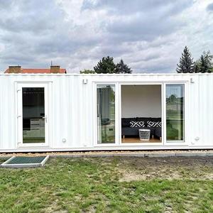 Modern Prefabricated Light Steel Container Office with <b>Large</b> Glass <b>Sliding</b> Door | Luxury Modular Fireproof Container Home - Product Image 2
