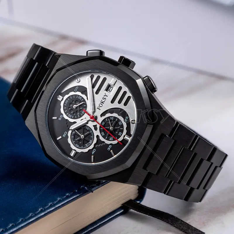 Men's luxury black watches