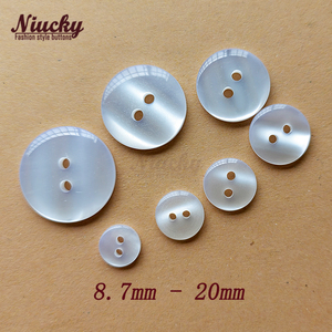 Nhà Máy Cung Cấp 9Mm-20Mm 2 Lỗ Chất Lượng Cao Màu Trắng Dưới Bánh Mì Duy Nhất Nút Áo Sơ Mi Cho Quần Áo Cơ Bản Nhựa May Chất Liệu - Product Image 3