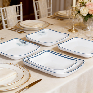 Assiettes rectangulaires en <span class=keywords><strong>porcelaine</strong></span> blanche <span class=keywords><strong>de</strong></span> style nordique LovingHome, plats <span class=keywords><strong>de</strong></span> <span class=keywords><strong>service</strong></span> pour restaurant, prix <span class=keywords><strong>de</strong></span> gros - Product Image 3