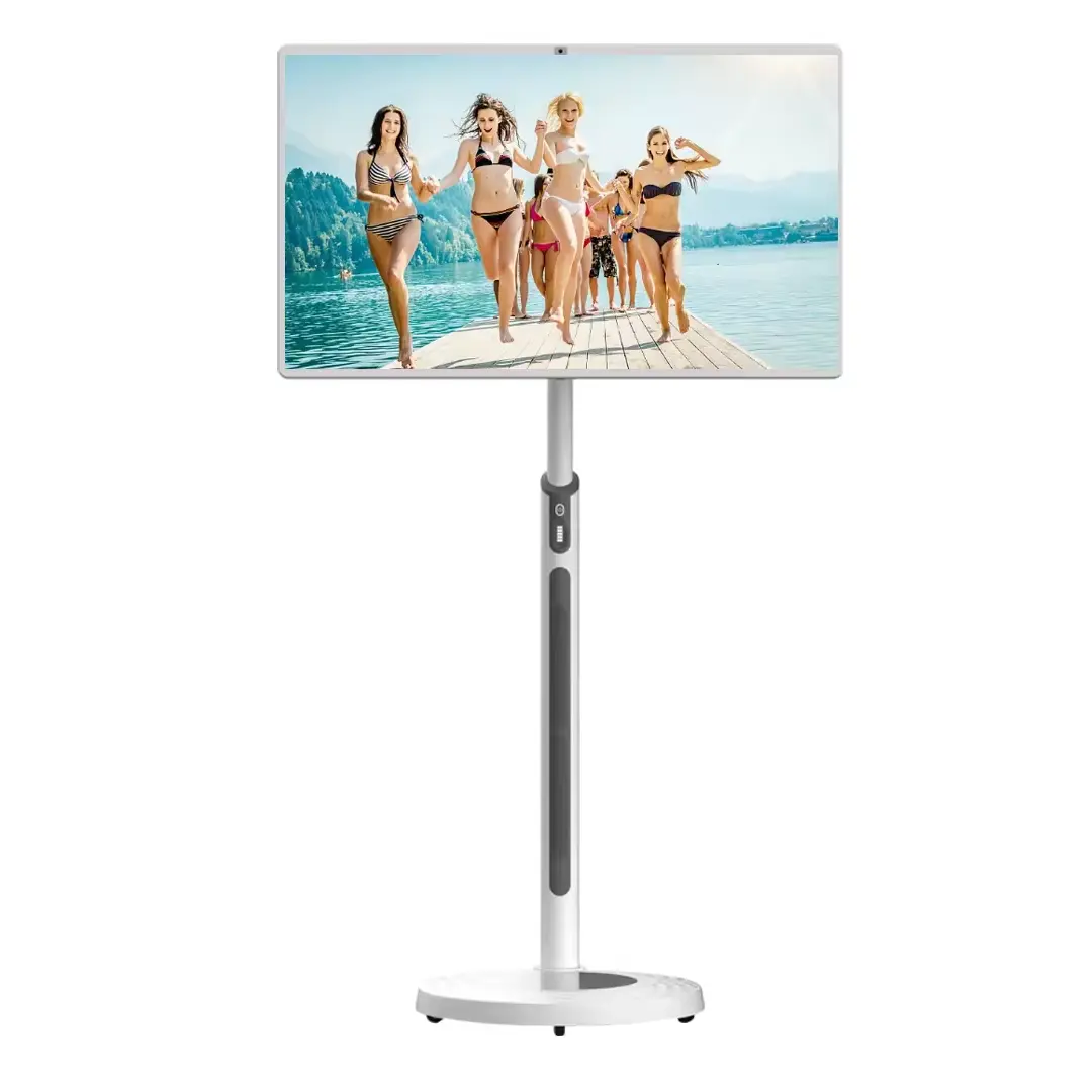 32-inch HD Android smart screen interactive touch LCD display easy to move for lazy people watching live TV