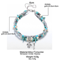 Bijoux de cheville femme bohème faits à la main sandales cadeau nouveau Design bracelet de cheville multicouche perles de coquillage bracelet de cheville étoile de mer