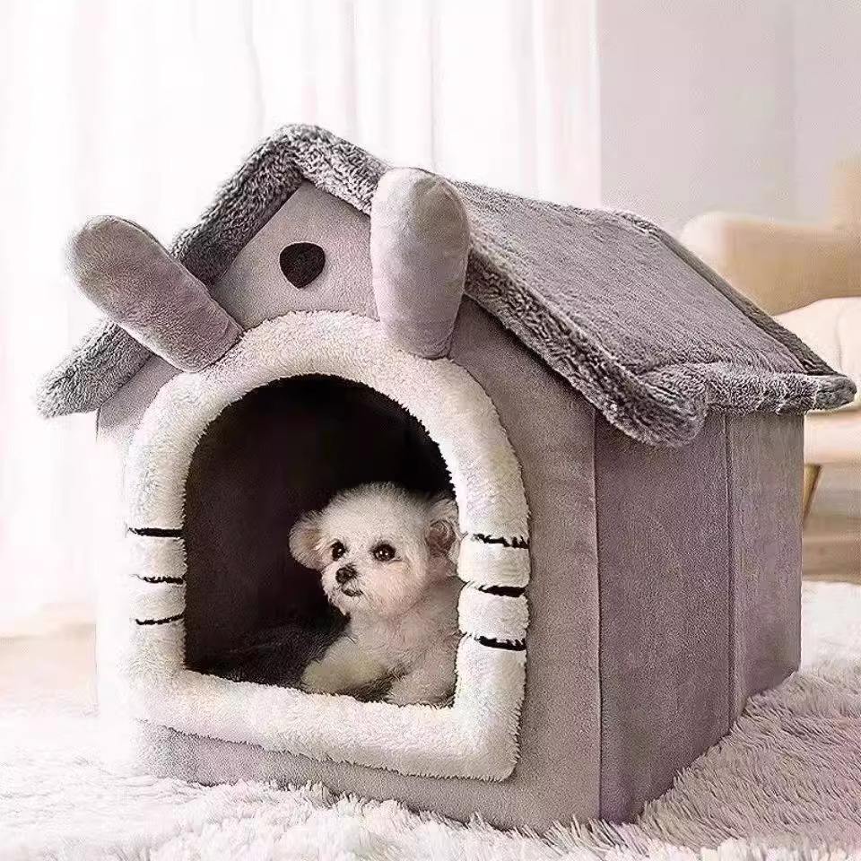 Grey Rabbit House Bed