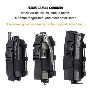 आइडोगर 500d नायलॉन सामरिक रेडियो पाउच अनुकूलन योग्य लुभावनीय लुभावनी पिघला होल्स्टर - Product Image 5