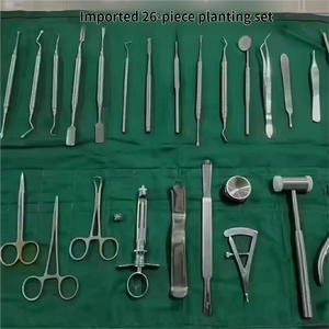 高精度輸入26点歯科インプラント手術器具セット医療用ステンレス鋼滑り止めハンドル外科用鉗子 - Product Image 2