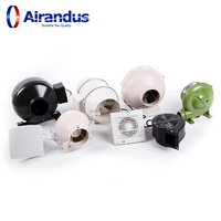 Ventilateur d'extraction circulaire carré pour salle de bain, nouvelle conception HVACR, faible bruit, ventilateur de conduit en ligne pour système de ventilation