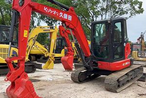 Mini pelleteuse d'occasion KX163 5 tonnes 6 tonnes Moteur de pompe à noyau d'origine japonaise en bon état Stock Shanghai - Product Image 4