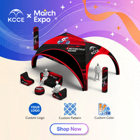 Carpa Domo Inflable KCCE Publicitaria de Fácil Montaje, Gazebo Portátil para Exhibición de Marca y Eventos de Automovilismo