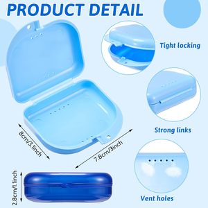 Estuche de Almacenamiento para Protector Bucal Dental, Caja Portátil para Modelo de Dientes, Herramienta de Práctica de Higiene Bucal para Niños y Adultos - Product Image 3