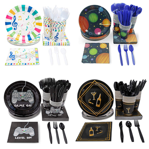 ชุดจานชามแบบใช้แล้วทิ้งสำหรับ 24 ท่าน ทุกแบบ สำหรับงานวันเกิด งานเลี้ยงเด็ก - Product Image 3