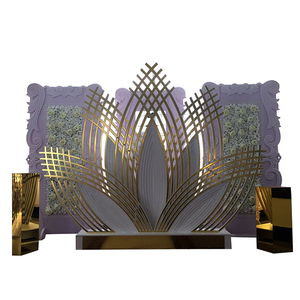 الفاخرة الذهب مرحلة عالية الجودة رخيصة الحدث pvc خلفية لحضور حفل زفاف - Product Image 1