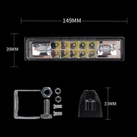RUTENSE Auto LED Arbeits licht 48W blau weiß Blitz Warnleuchte Offroad Fahrzeug LED Arbeits lampen
