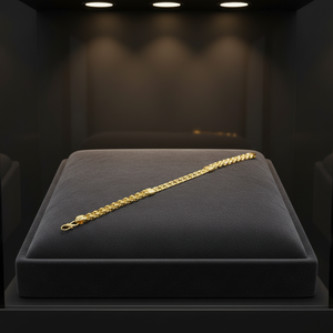 Stylish 22K Gold Chain Bracelet with Intricate Design for <b>Men</b> and Women Fashion Accessories Trendy Bracelet Luxury Bracelet - Product Image 3