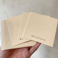 Carte pliante de bijoux en papier porte-bijoux logo de mode imprimé personnalisé pour bandeau de cheveux cartes d'emballage de bijoux faits à la main