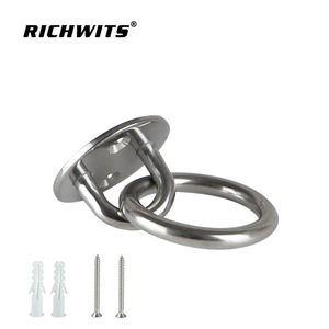 RICHWITS Stainless Steel Eye Slip <b>Hook</b> Round Buckle For Rope Management Marine Hardware - Product Image 1