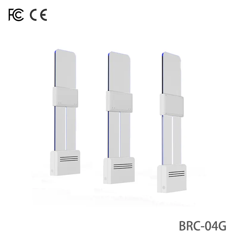 قارئ البوابة Uhf، نظام تحكم في الوصول إلى rfid، بوابة شفافة من الأكريليك لمنع السرقة في متاجر بيع التجزئة