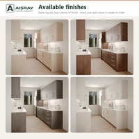 Meuble de cuisine en contreplaqué, portes en bois massif au design contemporain, aménagement en U, projets de maison et tiroirs à fermeture amortie