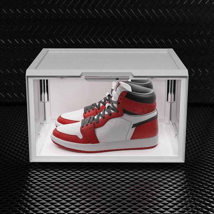 Led Clear Shoe Rack Box With Custom Logo Storage Organizer Drawer