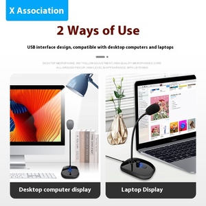 Usb năng động Microphone cho máy tính để bàn chơi game trực tiếp ghi âm và giọng nói K bài hát có dây máy tính xách tay máy tính với hộp gói bao gồm - Product Image 4