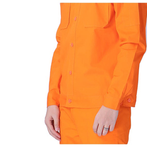 ورشة لحام لإصلاح السيارات ملابس طويلة وقصيرة الأكمام بدلة قطنية عاكسة ميزة حماية العمل تقنيات مطبوعة - Product Image 3