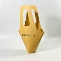 Panier à fleurs en carton épais, support à fleurs en papier pliable pour mariage et cadeaux floraux de fêtes