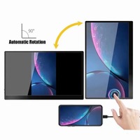 Moniteur LCD portable sans fil HD 13,3'' avec fonction écran tactile, interface USB, batterie OEM, panneau TFT pour écran d'ordinateur