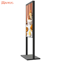 Pantalla LCD de alto brillo de tamaño personalizado, monitor de ventana de doble cara para publicidad, 43, 49, 55, 65 pulgadas, para tienda minorista