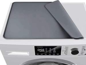 Tapis de séchage en silicone pour <span class=keywords><strong>linge</strong></span> <span class=keywords><strong>60</strong></span> x <span class=keywords><strong>60</strong></span> <span class=keywords><strong>cm</strong></span>, antidérapant, protection supérieure pour <span class=keywords><strong>lave</strong></span>-<span class=keywords><strong>linge</strong></span>/séchoir, gris - Product Image 1