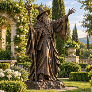 Statua di Merlino in Bronzo, Produttore di Sculture in Bronzo su Misura - Product Image 2