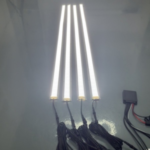 Nouvelle lampe de garde-boue Kingshowstar DC12V étanche, détachable, sur mesure, à 5 rangées, avec plaque en aluminium blanc, pour camion et voiture - Product Image 5