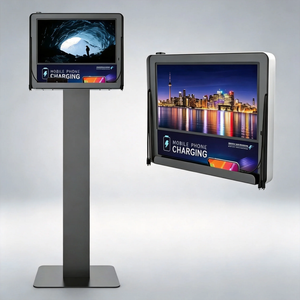 Estación de Carga y Publicidad con Video Y2Power IZA de 21.5 Pulgadas para Centros Comerciales y Restaurantes, con Soporte de Piso Opcional - Product Image 1