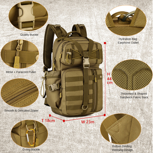 <span class=keywords><strong>Sac</strong></span> à dos tactique imperméable en gros <span class=keywords><strong>30L</strong></span> pour randonnée, chasse, camping, camouflage, MOLLE, survie, <span class=keywords><strong>sac</strong></span> d'assaut tactique - Product Image 2