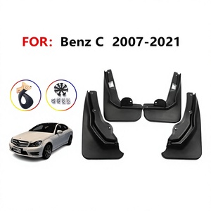 Pour Mercedes-Benz Classe C W204 2011-2013 Garde-boue en plastique noir - Product Image 5