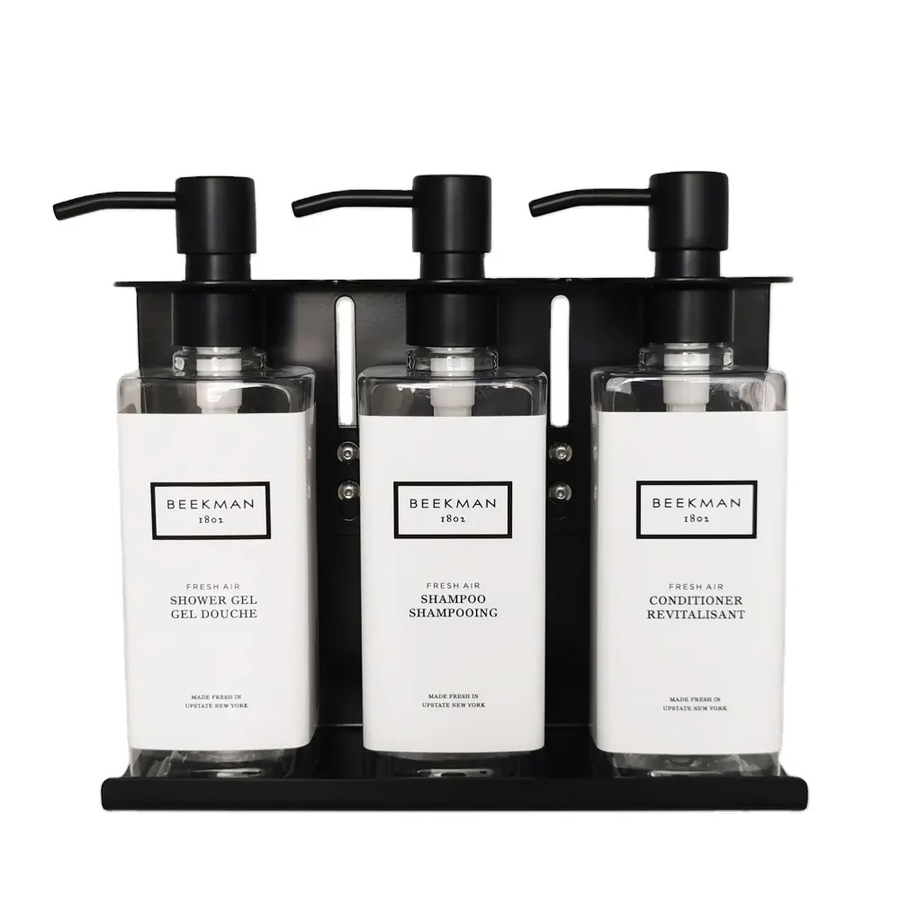 5 star hotel bathroom Shampoo and Conditioner Dispenser wall mounted shower shampoo bottle holder hotel soap dispenser