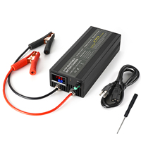 Chargeur de batterie LiFePO4 12V Kunavaro 50A à charge rapide, adaptateur AC 100-240V, DC 0-15V 0-50A réglable, fabriqué en Chine