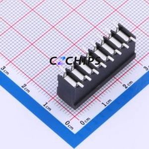 JL212V-SMT-35008BP1 Spring Terminal Block SMD,P=3.5mm Connector ( Construction: 1x8P )( Pitch: 3.5mm )( Color: Black ) - Product Image 2