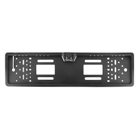 Moniteur de rétroviseur de voiture LCD 5,0 pouces avec cadre de plaque d'immatriculation européenne et caméra de recul infrarouge - Caméra de recul pour véhicule