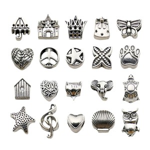 Perles entretoises de couleur <span class=keywords><strong>argent</strong></span> tibétain de tailles variées pour la fabrication de bijoux et de bracelets à breloques, vente en gros, perles à grand trou en alliage de zinc métallique - Product Image 3